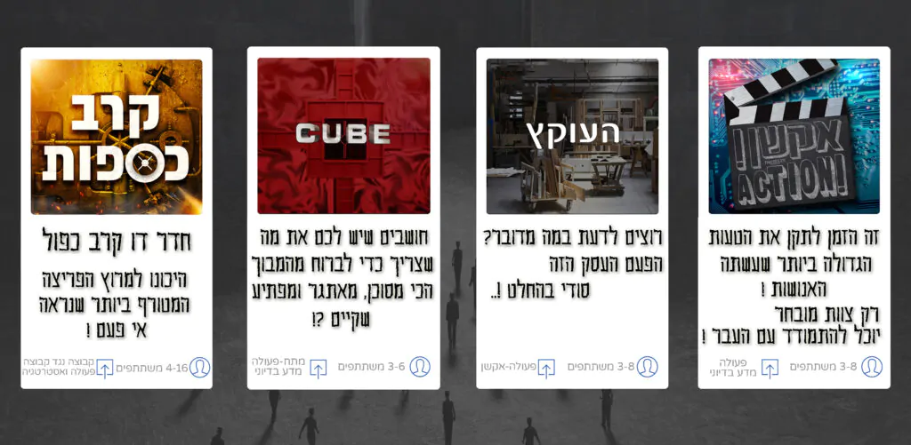 מלאבס: פתח תקווה הפכה למוקד עלייה לרגל למכורים לחדרי בריחה